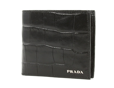 プラダ ST COCCO 二つ折財布 ブラック 2M0738