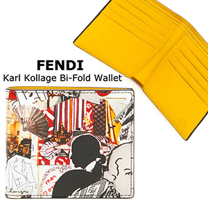 FENDI Karl Kollage Bi-Fold Wallet100923