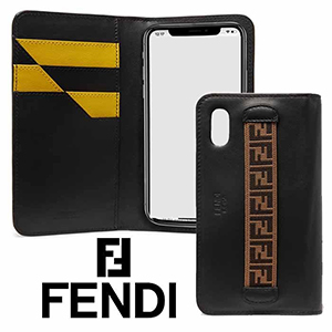 フェンディ FENDI ロゴジャカードストレッチレザーIPhone X100919